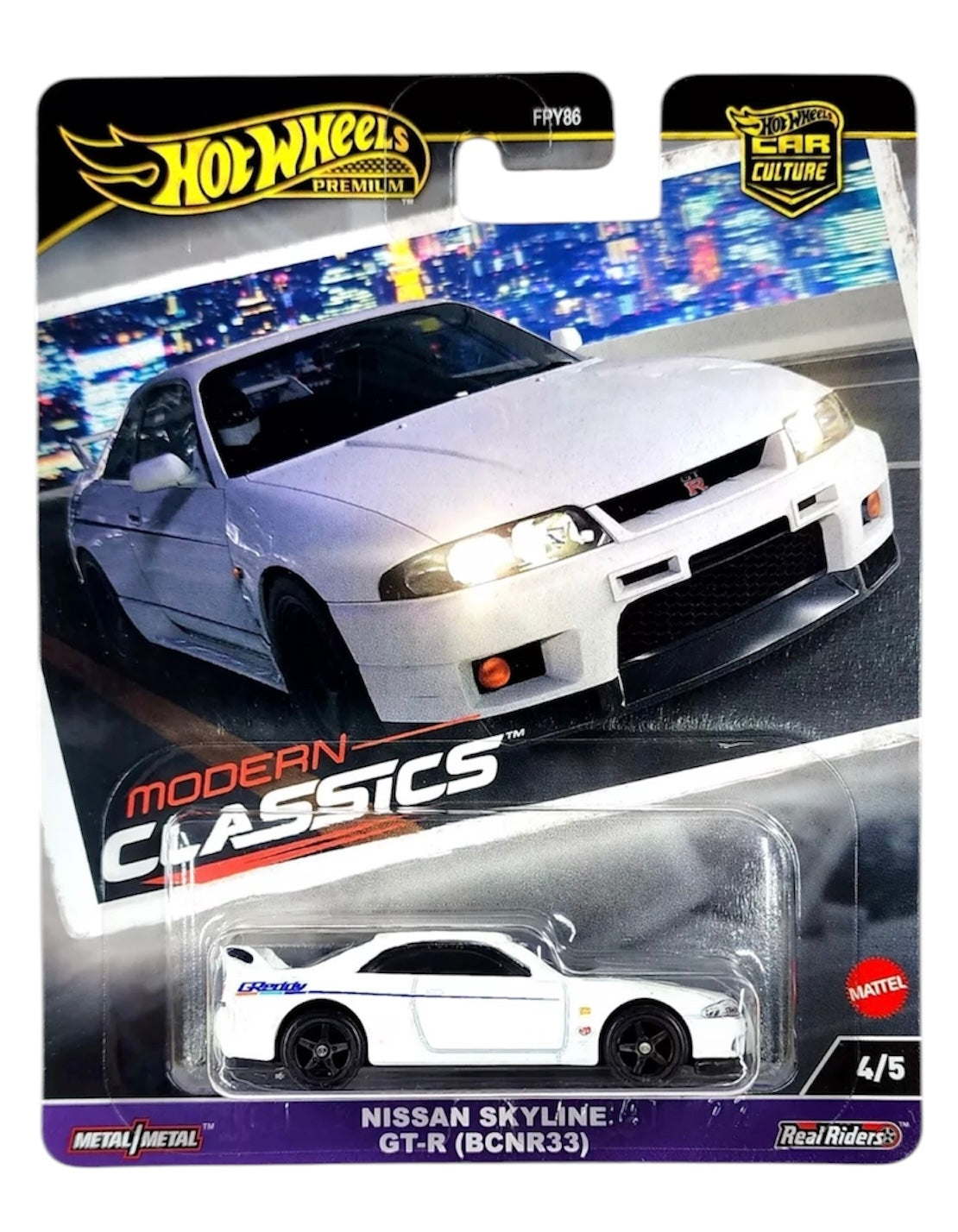 Hot Wheels Nissan GT-R BCNR33 GREDDY Modern Classics Car Culture 1/64